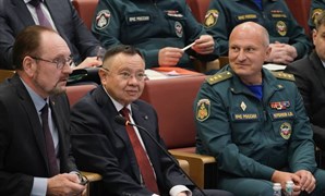 Глава Минстроя России Ирек Файзуллин и Глава МЧС России Александр Куренков обсудили возможность объединения информационных систем ведомств